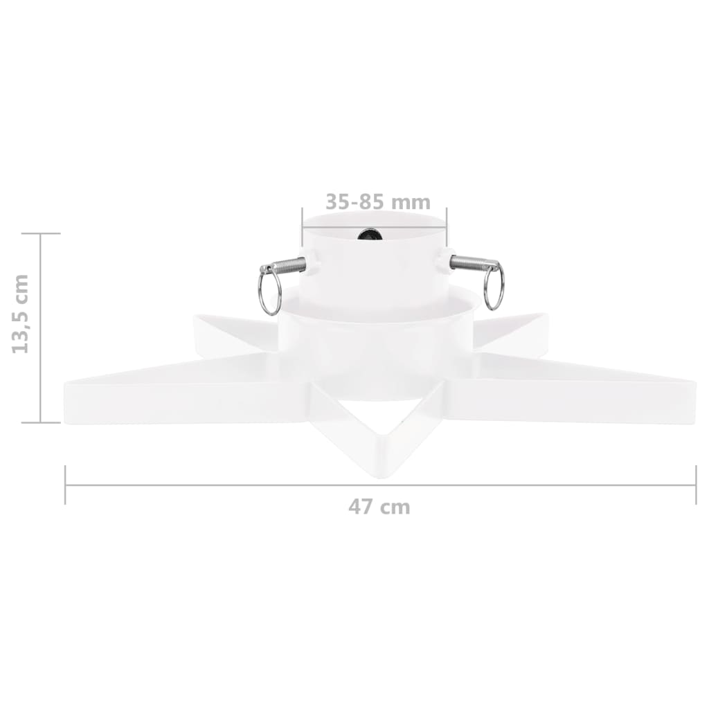 Suporte para árvore de Natal branco 47x47x13,5 cm - 7