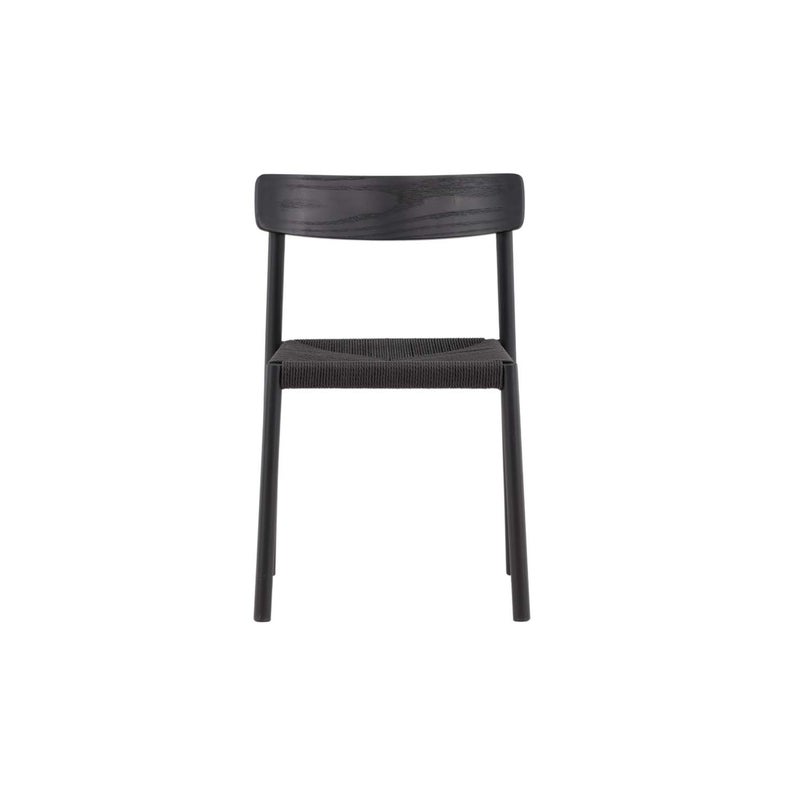 Malmön Krzesło stołowe warkocz czarny.