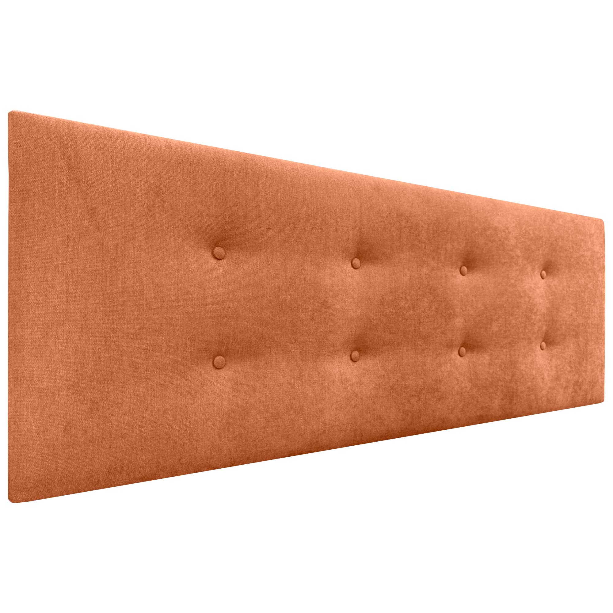 Dhome cabecero de tela aqualine pro con 2 hileras de botones cabezal tapizado cama lujo (naranja, 160cm)