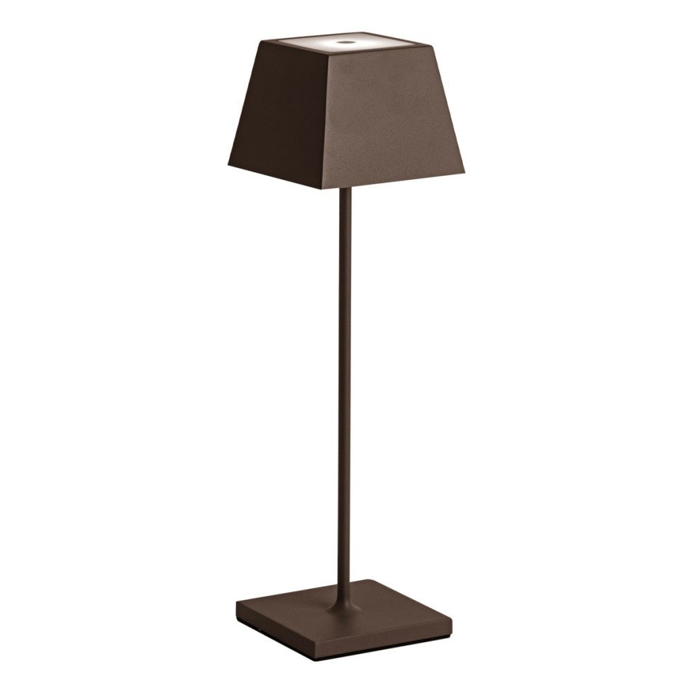 Lámpara de mesa led portátil y recargable ip54 siesta corten