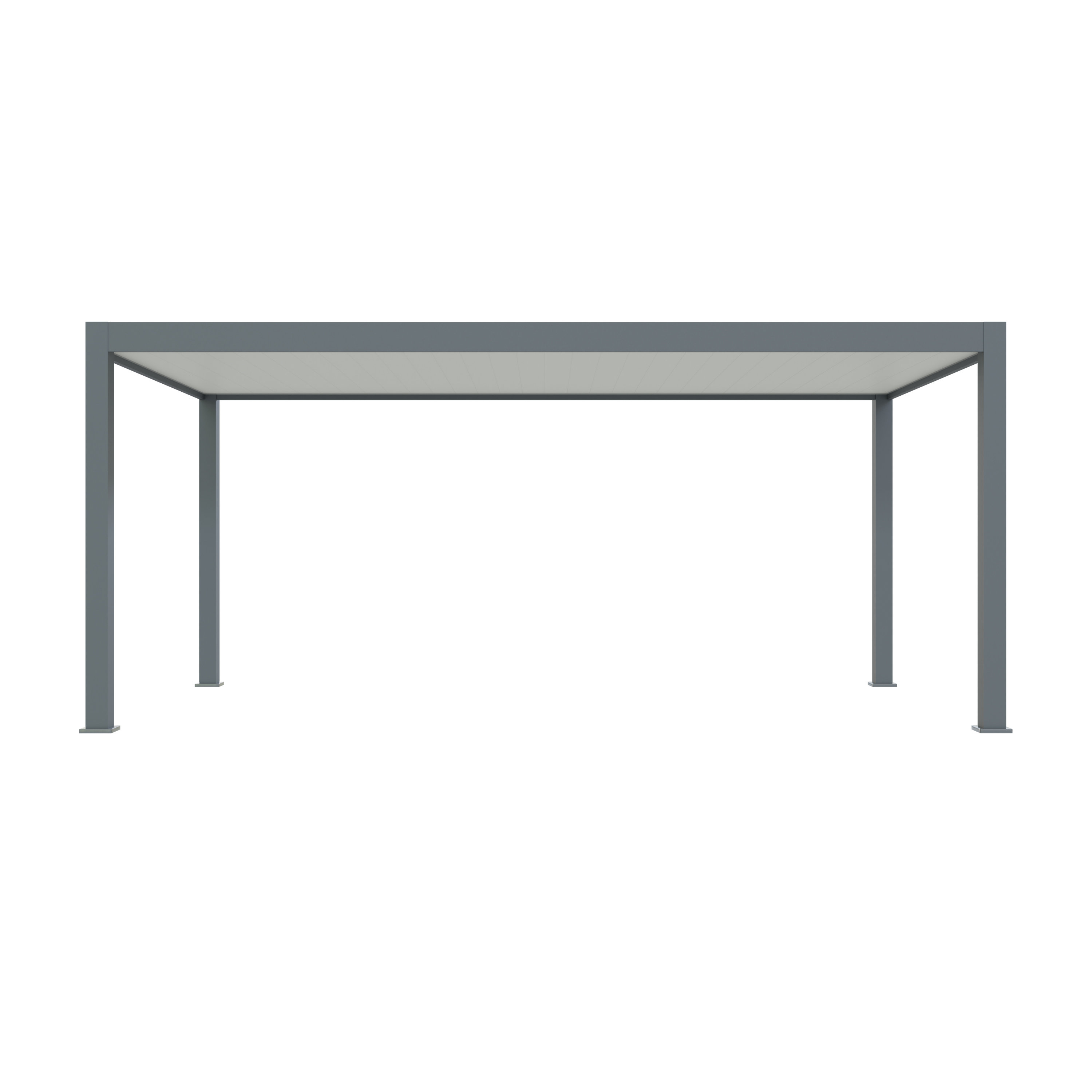 Carport Aluminium 330 x 563 cm PRESTON - 18 m2 - Hauteur : 255 - 1 Voiture - Abri Voiture Autoportant - Sans Déclaration Travaux - 5