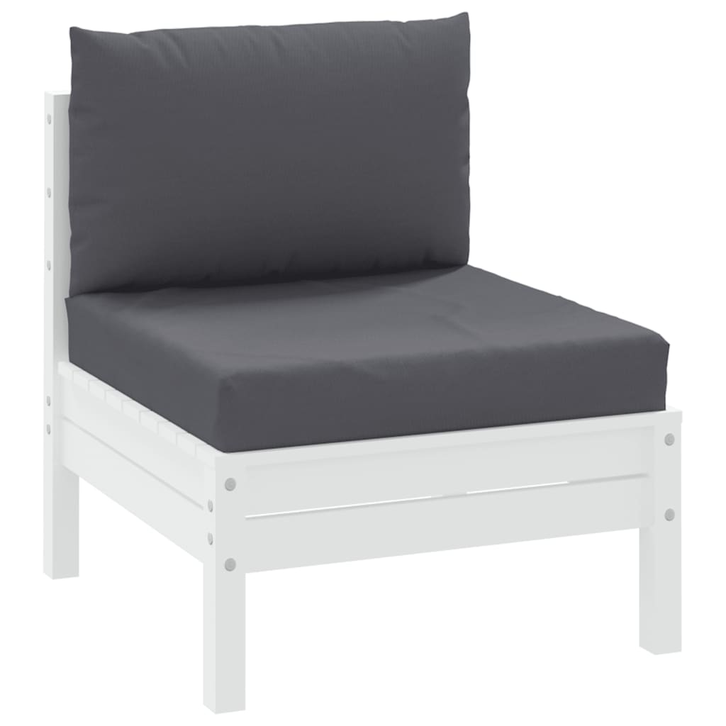 2 pcs Almofada exterior | Almofadões de paletes tecido oxford antracite CFW64642 - 2