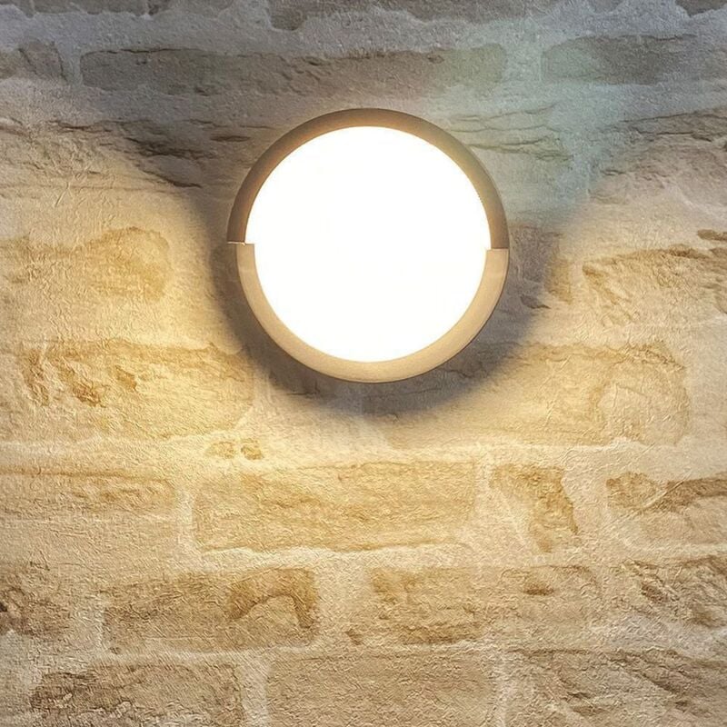 Lampa ścienna LED 15 W, odpowiednik 150 W, zewnętrzna IP65, temperatura barwowa: biała ciepła 3000 K