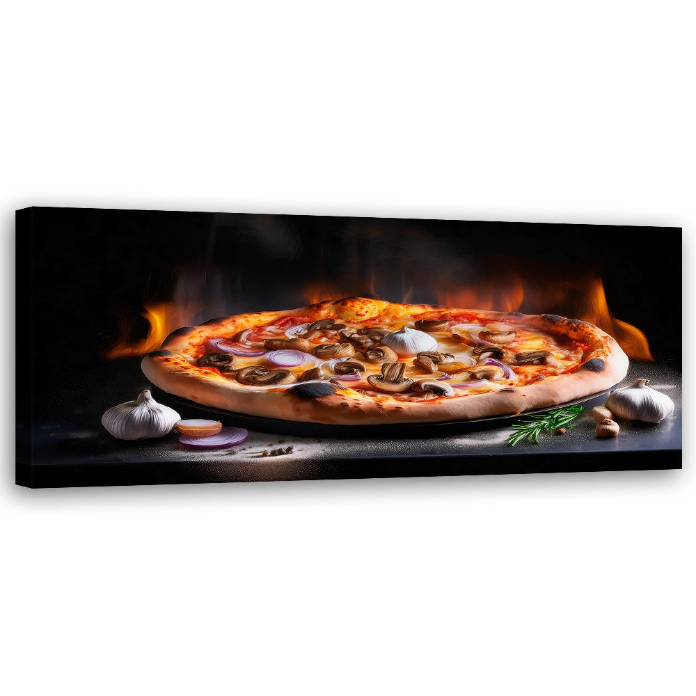 Obraz na płótnie, Pizza Jedzenie Kuchnia Restauracja 120x40