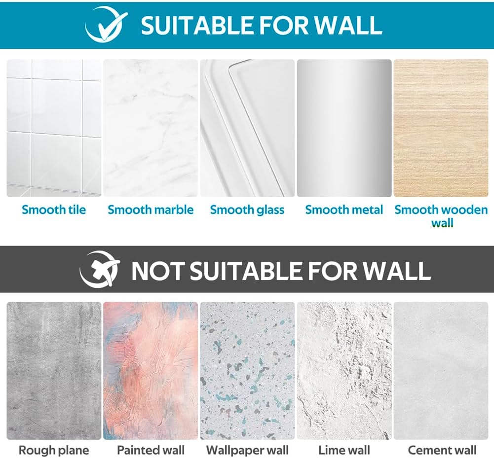 Support de pommeau de douche rotatif à 360°- Sans perçage - Support de douche universel pour douchette ou pommeau de douche - 4