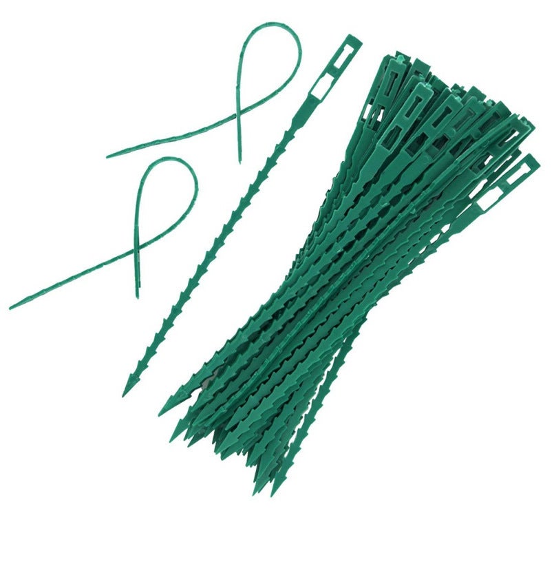 100 pièces attaches de plantes réglables attaches de plantes de jardin flexibles,cravate torsadée robuste multifonction pour plantes de jardin, 22 cm - 3