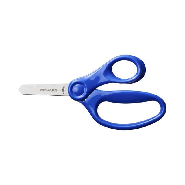 Ciseaux à bout rond pour enfants à partir de 6 ans - bleu - 13 cm