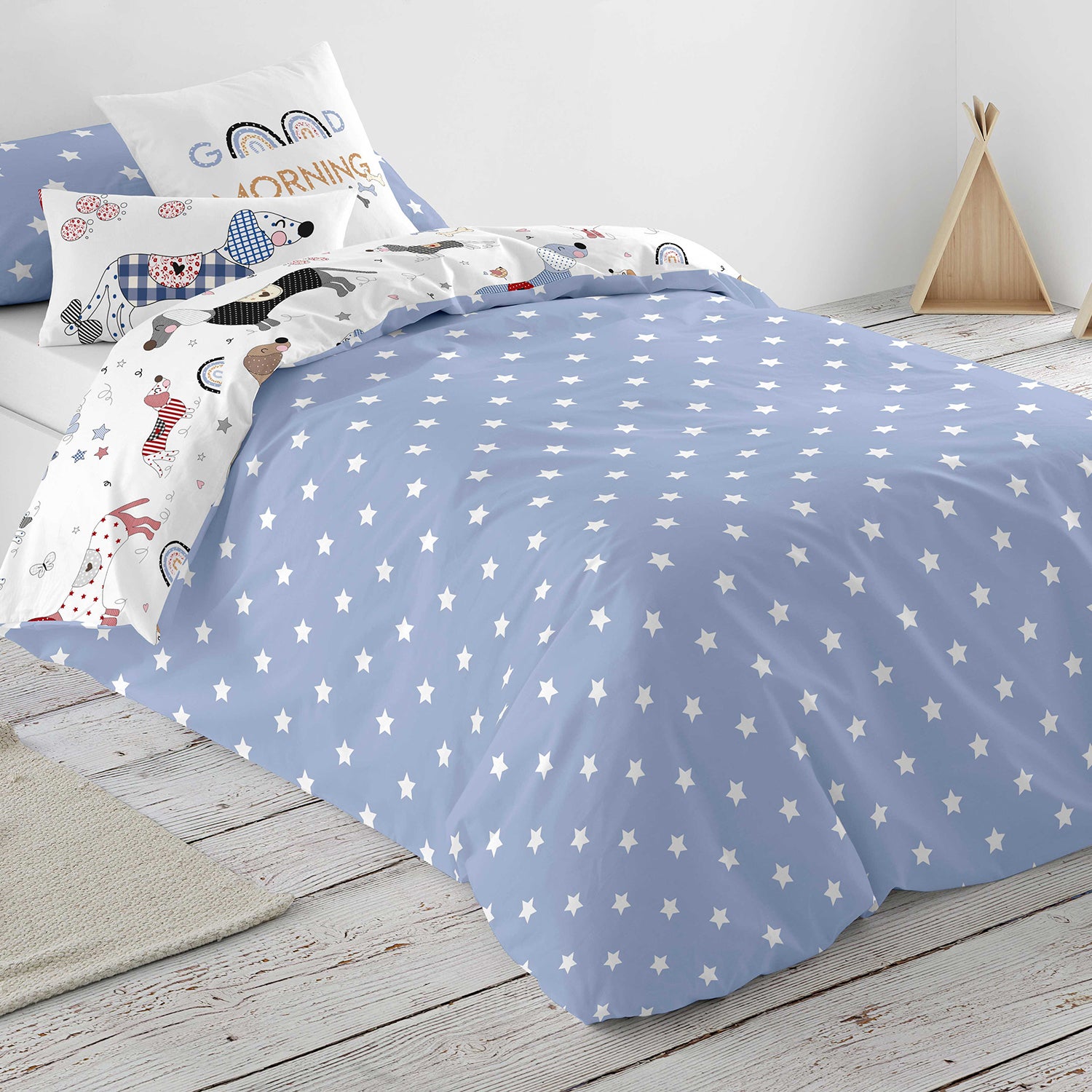 Set copripiumino singolo bianco Rosalin | in offerta su Garnero Arredamenti