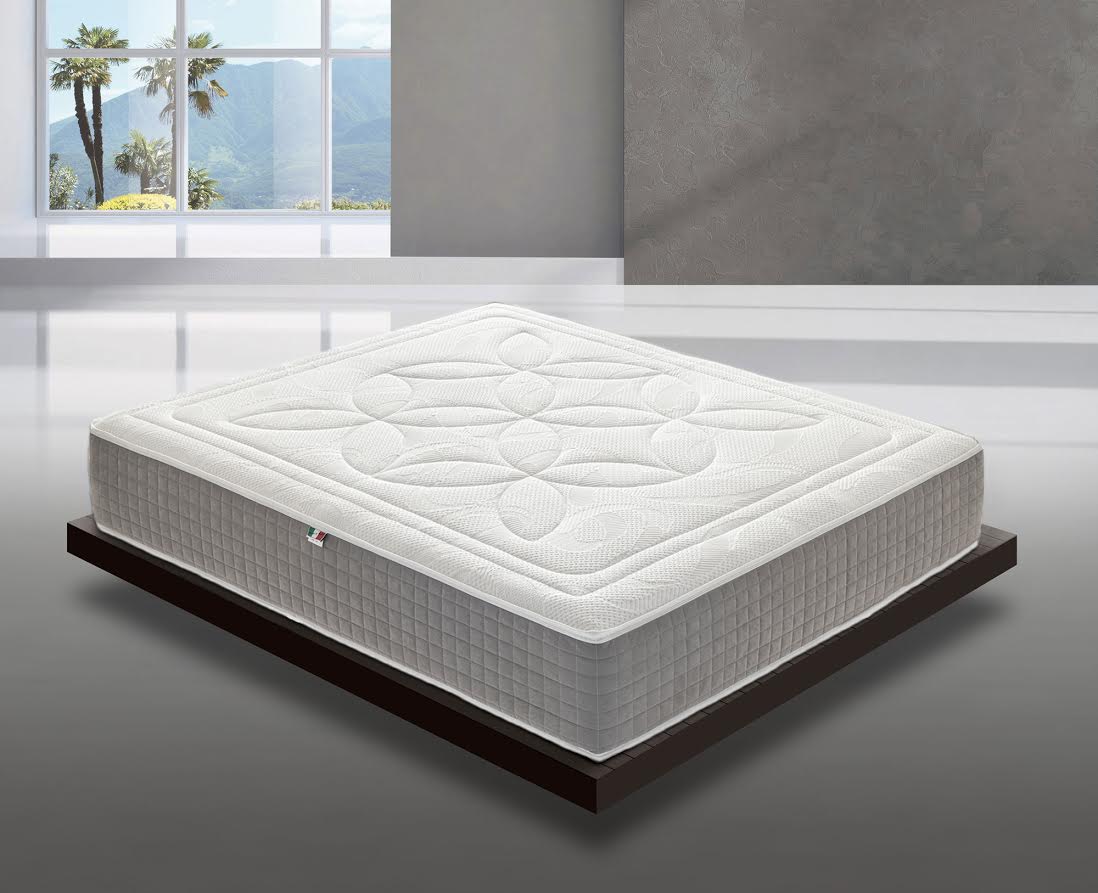 Materassiedoghe - colchón 135x200 de espuma viscoelástica - 28 cm de altura - 5 cm de memoria - funda extraíble