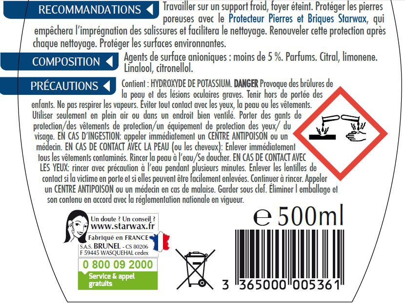 Nettoyant Express inserts de cheminées - Spray 500 ml - STARWAX - 3