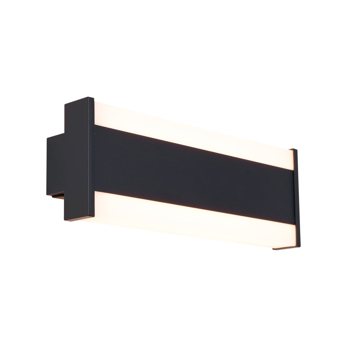 Qazqa nowoczesny lampa up &amp; down do ogród - Vanya - czarny, led zintegrowana 7w zestawie, Integrated led, 30cm, IP54