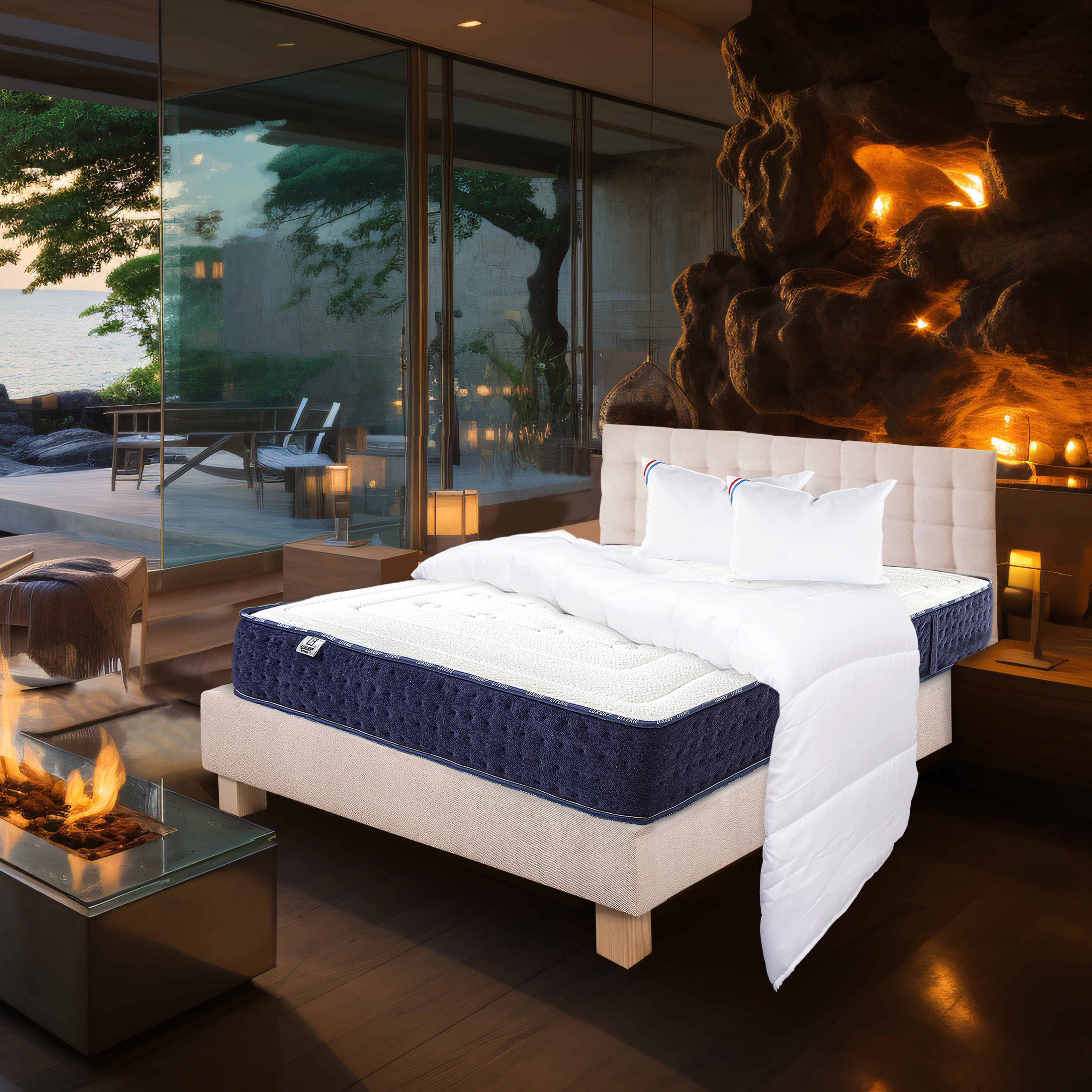 Housse De Matelas Canapé Jour Velours AD339 - Moderne - Dimensions 42x8x8 Pouces - Neuf Sous Blister