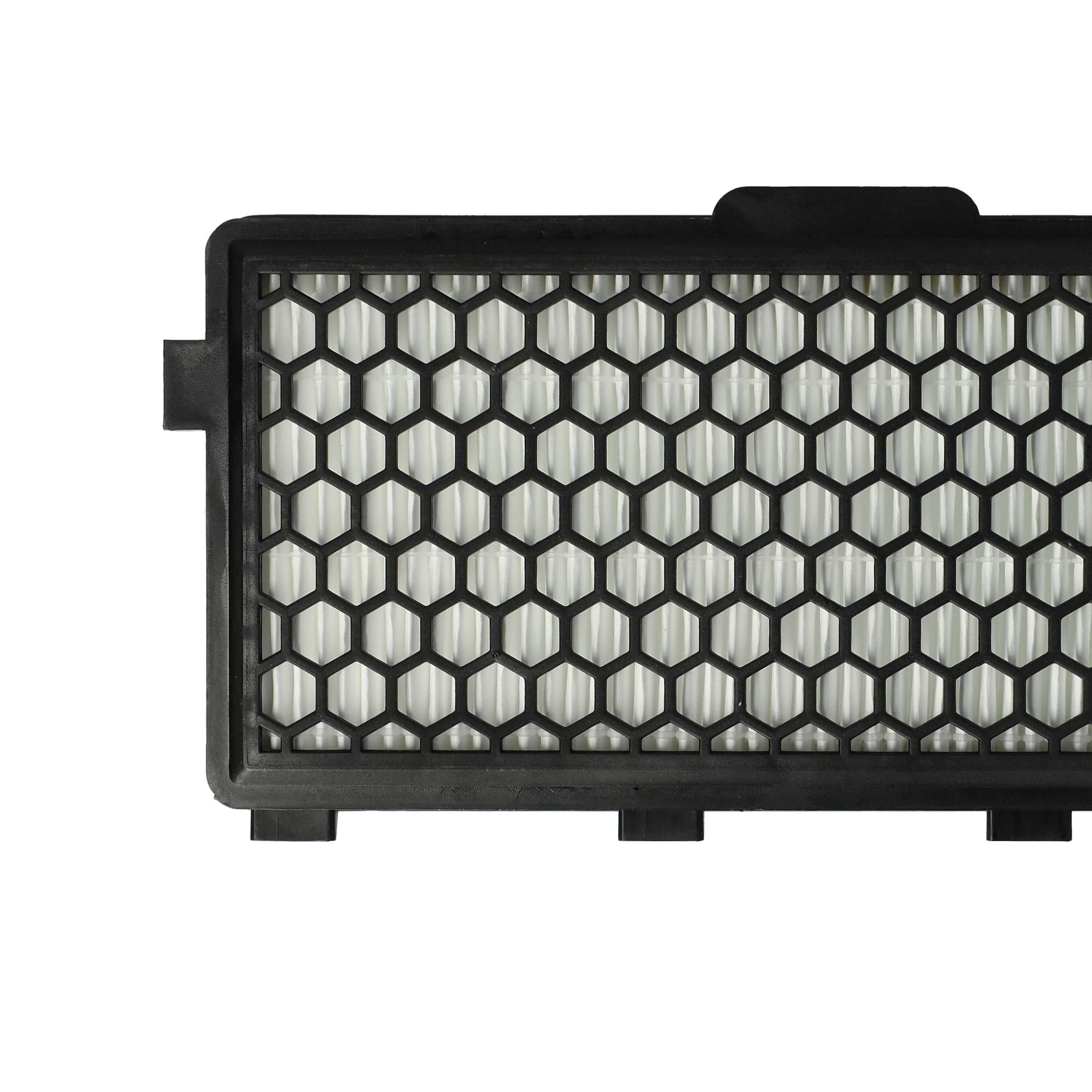 vhbw 1x filtre compatible avec Miele S5 EcoLIne, S4 EcoLine, S4210, S5211, S8310, S8340 aspirateur - filtre HEPA H11 d'évacuation noir / blanc - 4