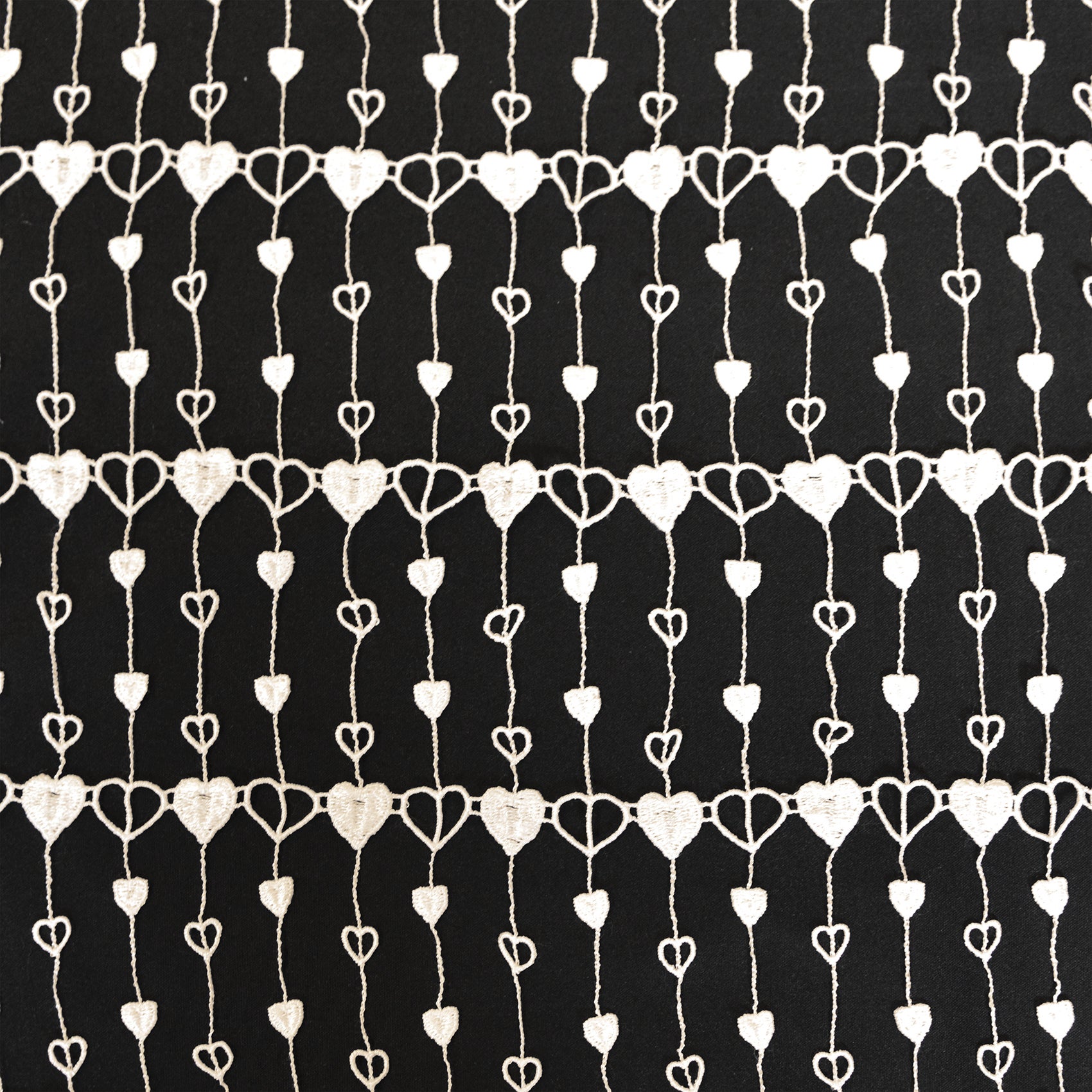 Modulable en macramé petits coeurs - Ecru - 60x160 cm - Polyester - 2
