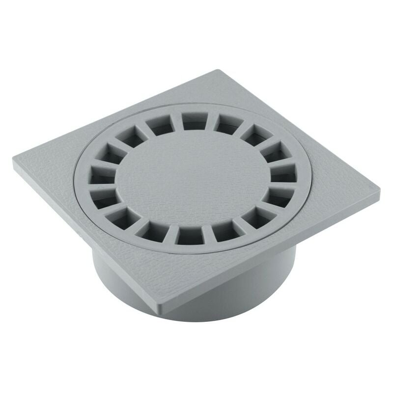 Siphon de sol à maçonner 12x12 cm avec sortie horizontale et grille — free download