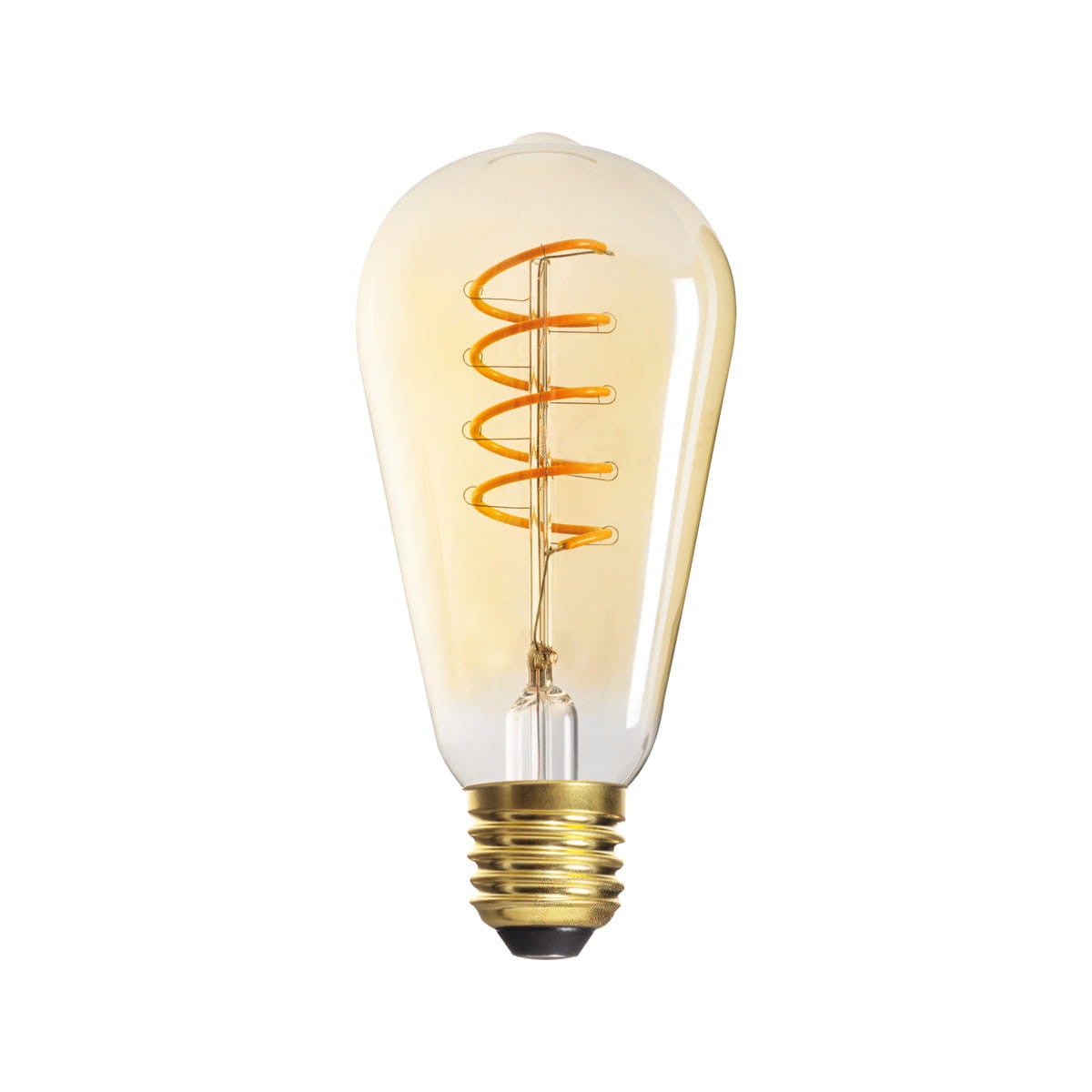 Zarówka dekoracyjna LED FILAMENT E27 4W kulka bursztynowa Ciepła biel 1800K 250lm Kanlux