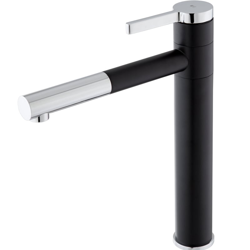 Ultrate mieszacz zlewozmywakowy czarny i chromowany