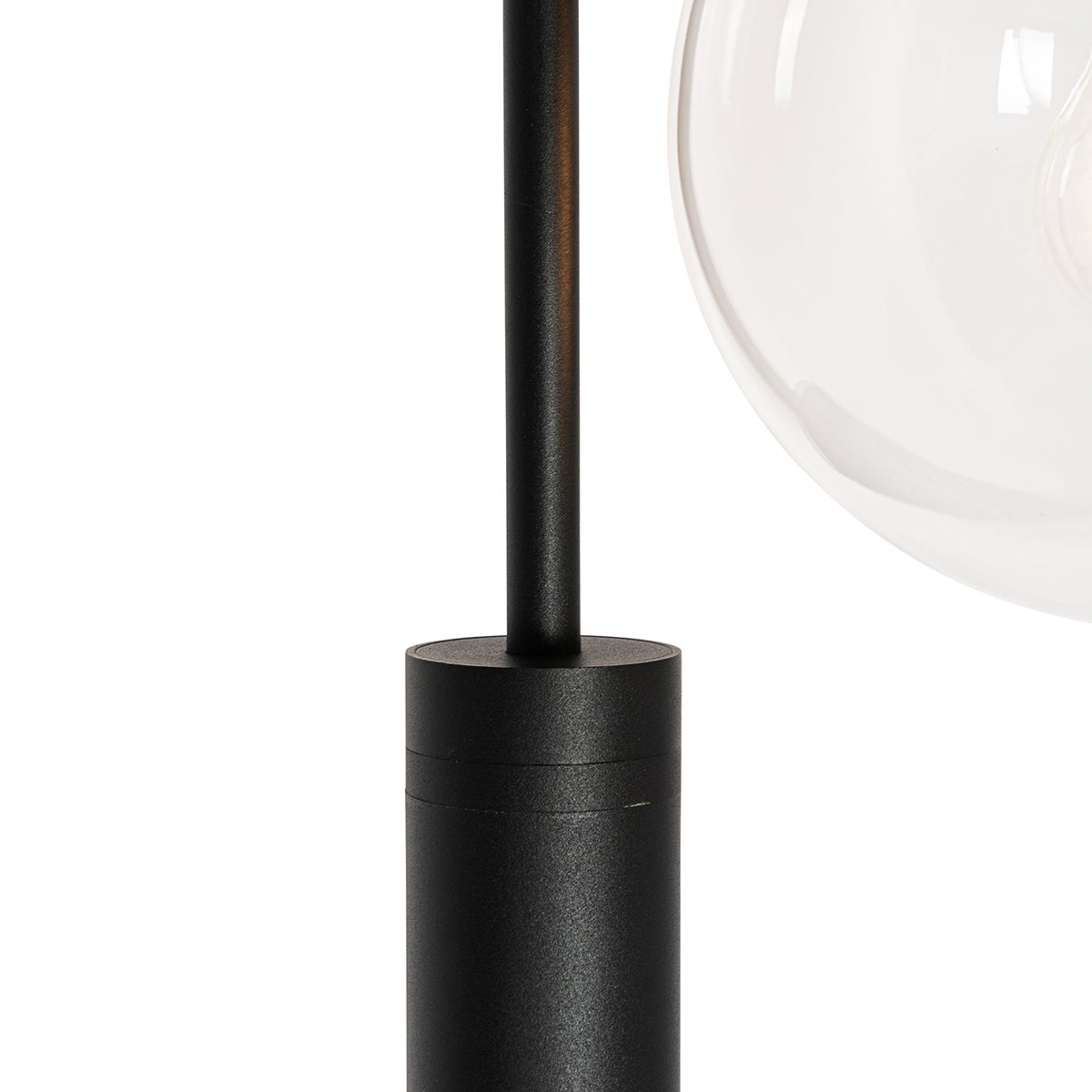 Qazqa moderne lanterne extérieure pour jardin - Sfera - noir, max. 40w, e27, 200cm, IP44 - 4