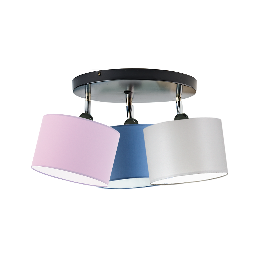 Lampa żyrandol plafon sufitowa z abażurami walec JAZZ P3
