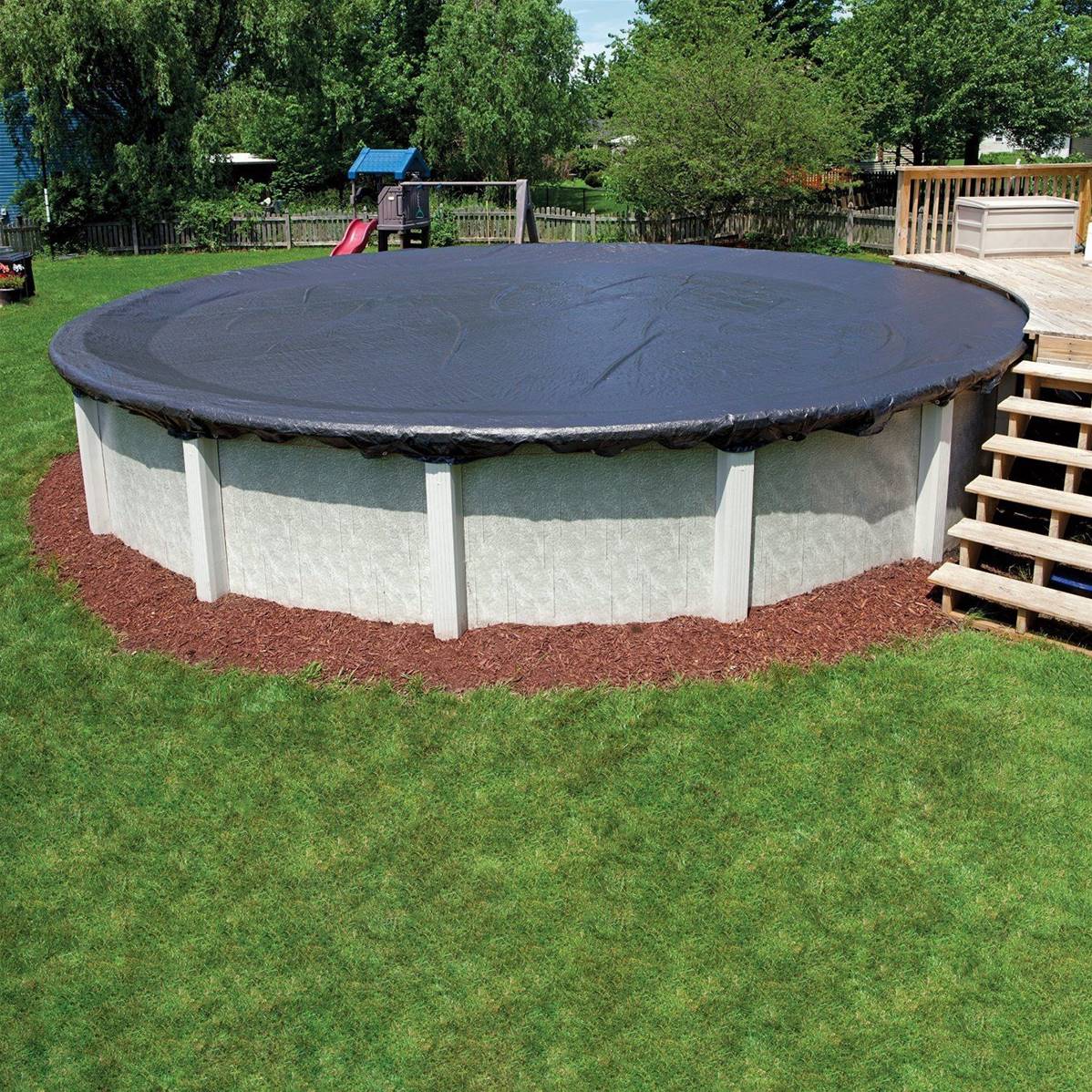 Bâche Hivernale Robelle Super Pour Piscine Hors Sol - 4,5 M, Polyéthylène Renforcé