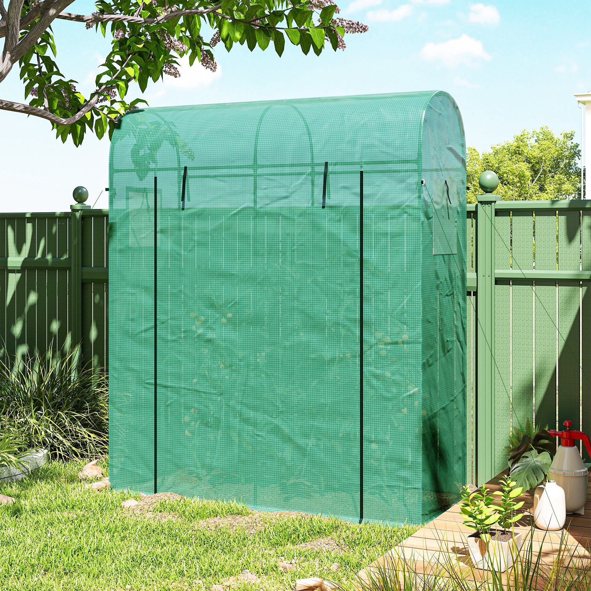 Serre de jardin PE Outsunny - 9