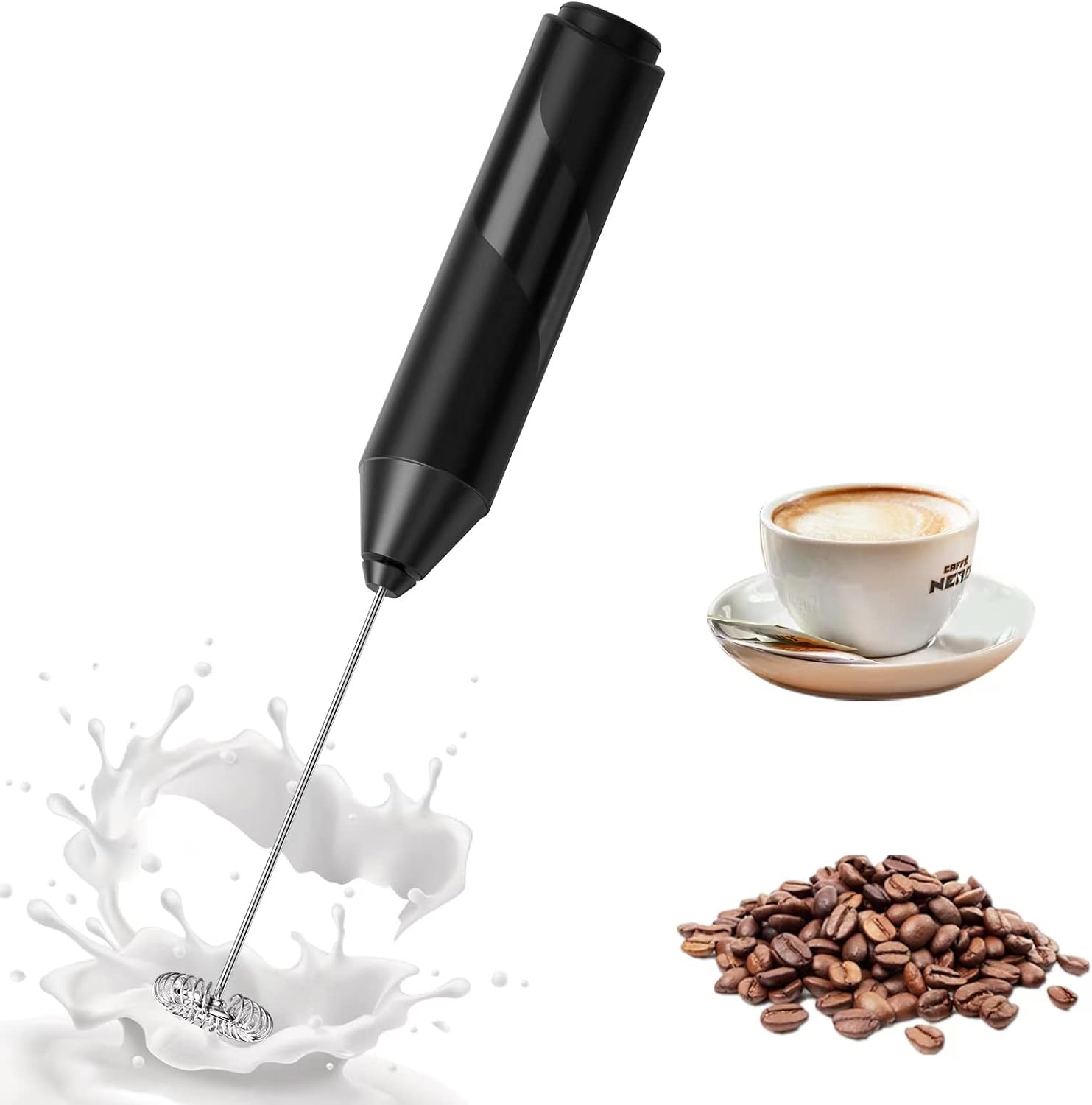 Zulay Kitchen Mousseur à Lait Électrique Portable 13 000 tr/min