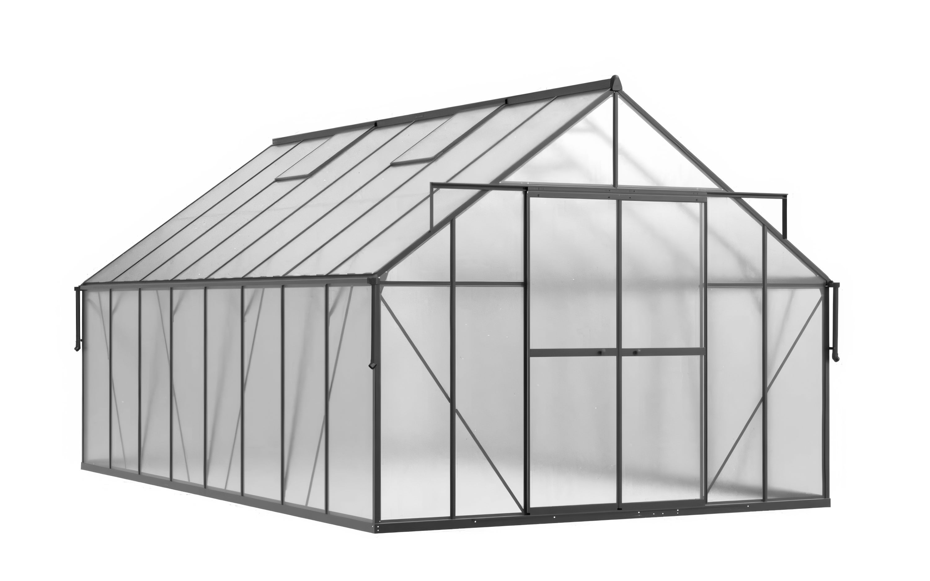 Szklarnia Cultivo z Poliwęglanu 303x183 Ogrodowa Slide-In na owoce warzywa Czarna 1 szt