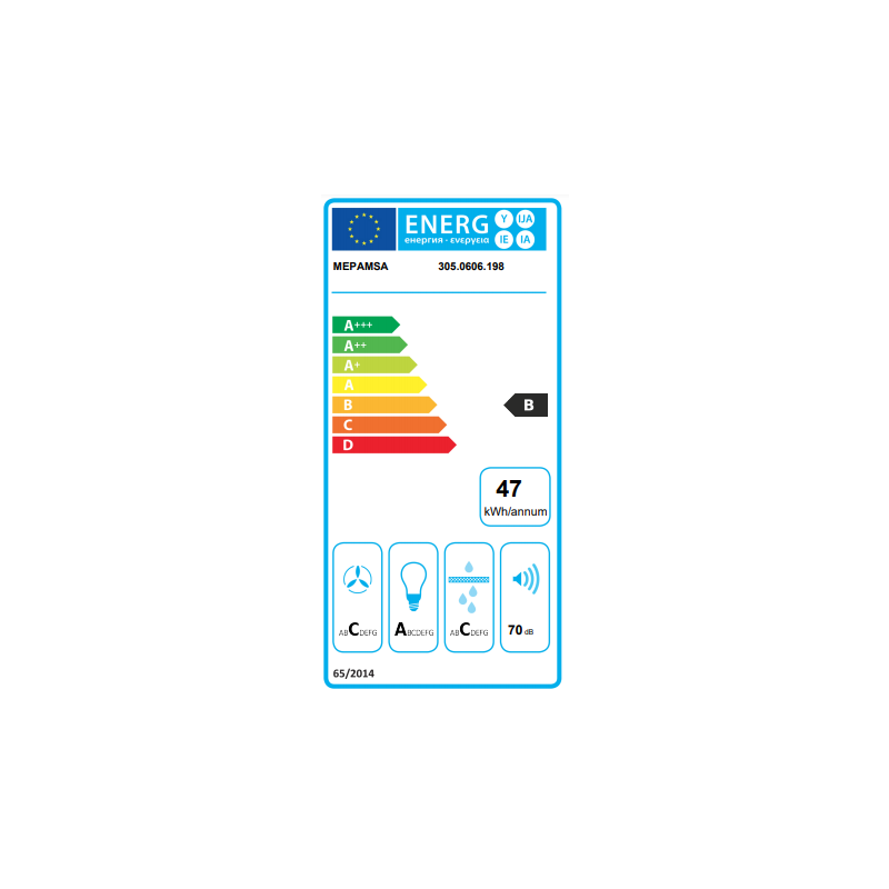 Hotte standard Mepamsa SMART PLUS NEO 52X 50 cm Acier - 3