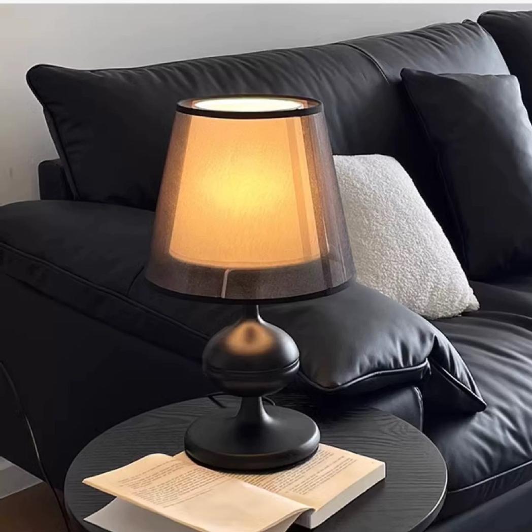 Lampka nocna tworząca nastrój, dotykowa lampka stołowa, podnoszone ciepłe światło, francuska lampka nocna w stylu retro, prezent urodzinowy