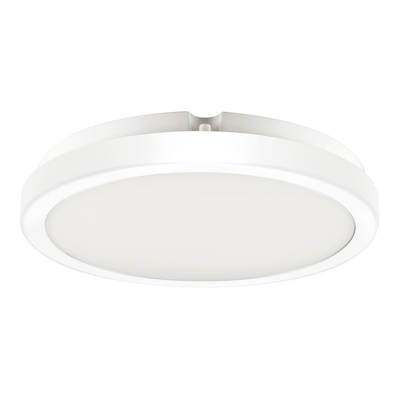 Plafon Vera okrągły biały LED 24W 4000K 2600lm wym: 6,3 x 28 cm IP65 tworzywo sztuczne Eko-Light