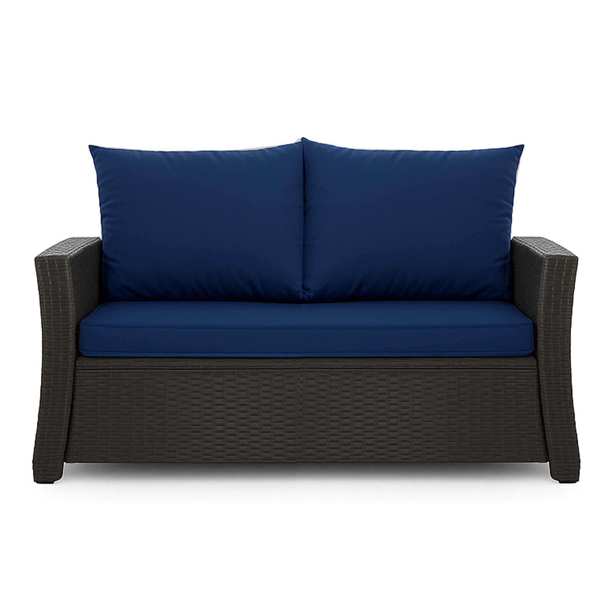Poduszka ogrodowa na sofę rattanową 110x50x50cm poduszka na meble rattanowe granatowa, poduszka na balkon taras, poduszki na meble ogrodowe