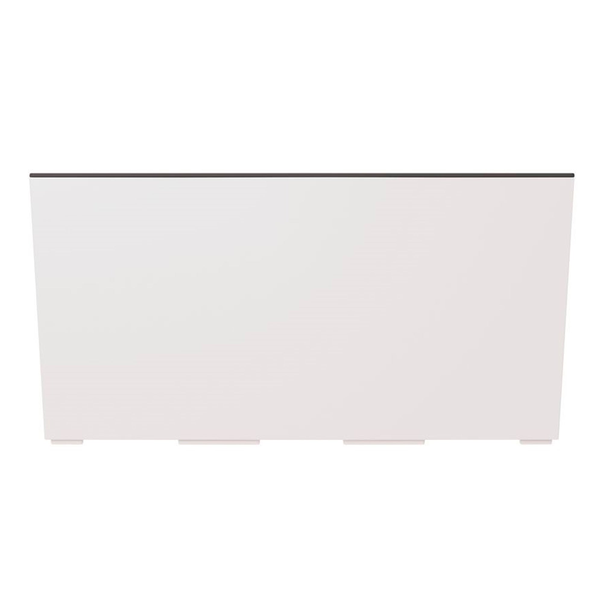 Jardineiro de varanda da coleção de casos Urbi Dimensões: 580x180x195 Branco - 4