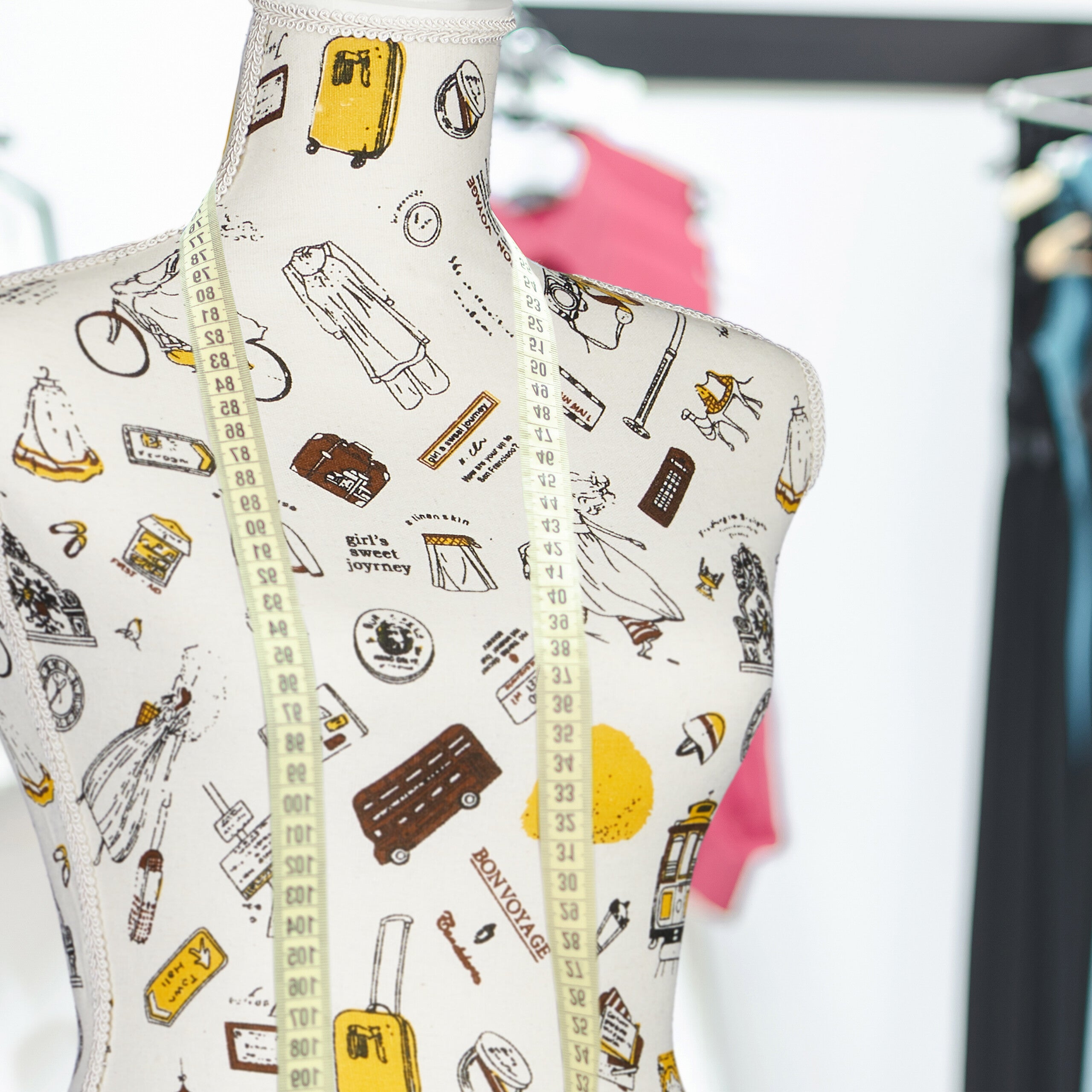 Mannequin de couture féminin, hauteur réglable jusqu'à 167 cm, taille 34-38, buste déco pour vitrine, crème, Relaxdays - 5
