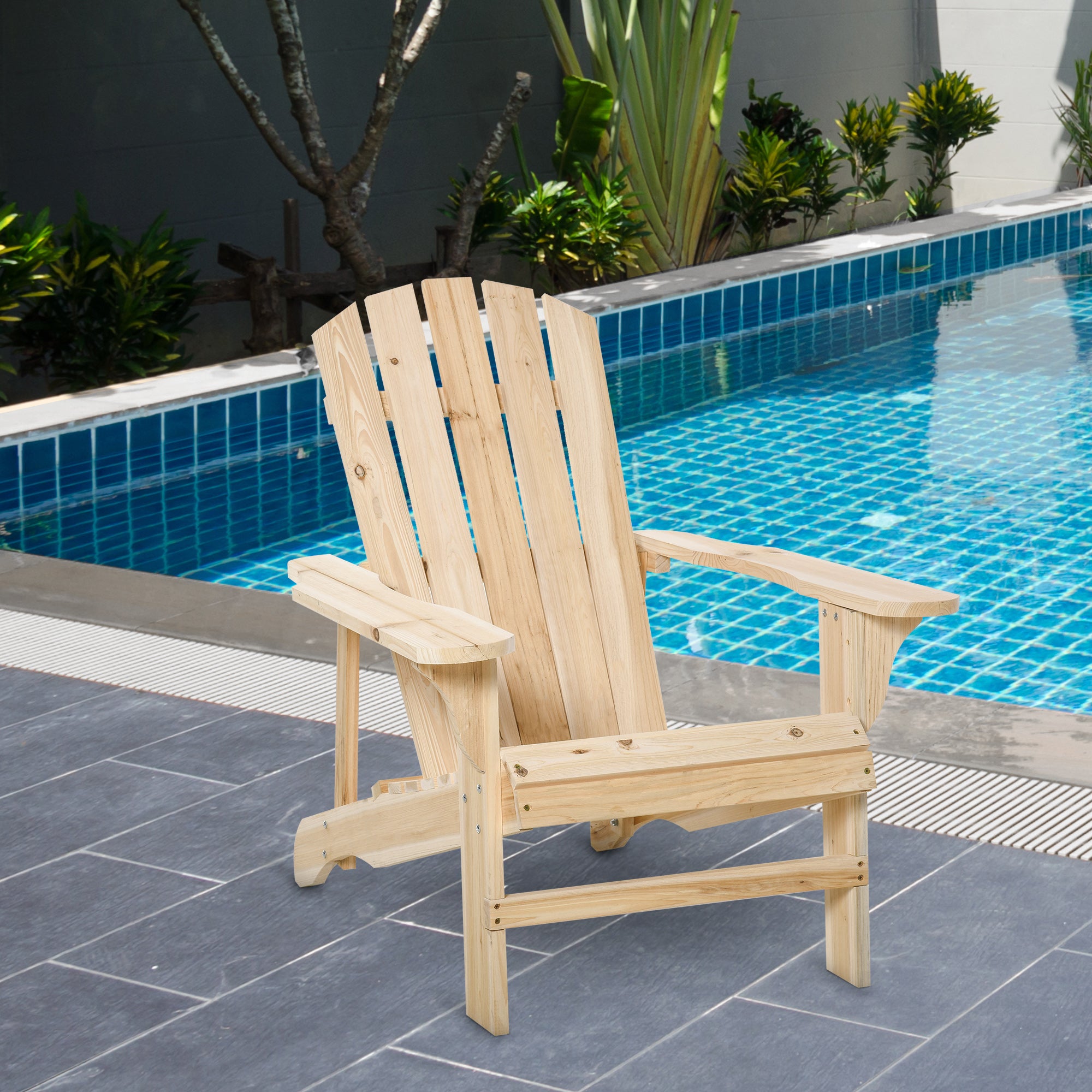 fauteuil de jardin Bois Outsunny - 2