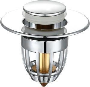 Filtro Lavandino Cucina Set Di 2 Filtri per Lavello Cucina in Acciaio Inox Cestino Raccogli Scarti Con Manico Sollevabile ø 7,5 Cm Interno 11 Esterno Anti-Intasamento Facile Da Pulire per Foro Standar