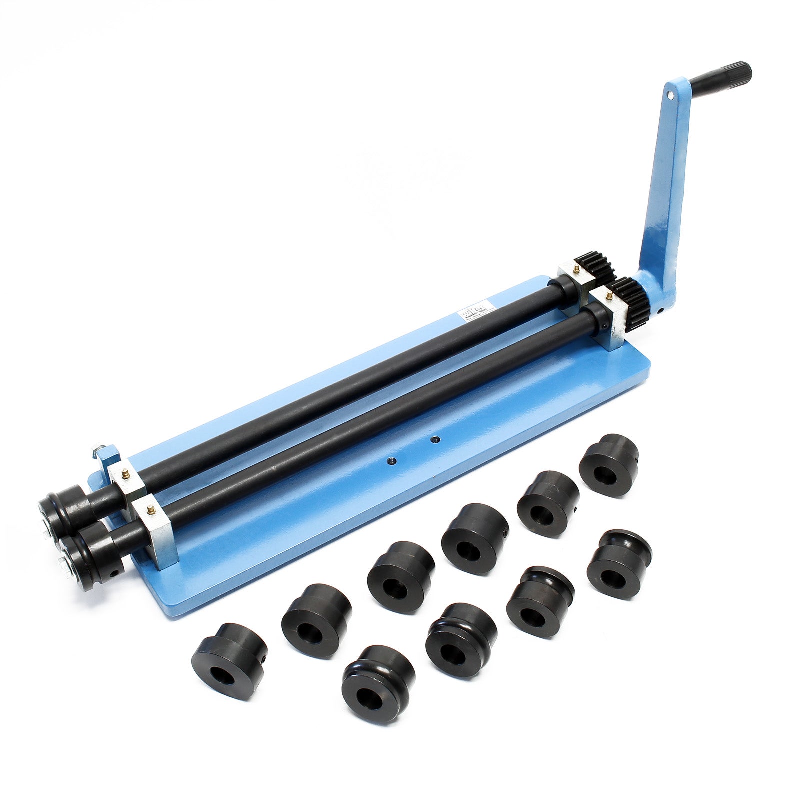 Bordatrice manuale per lamiera con matrici per bordatura e nervatura - 2