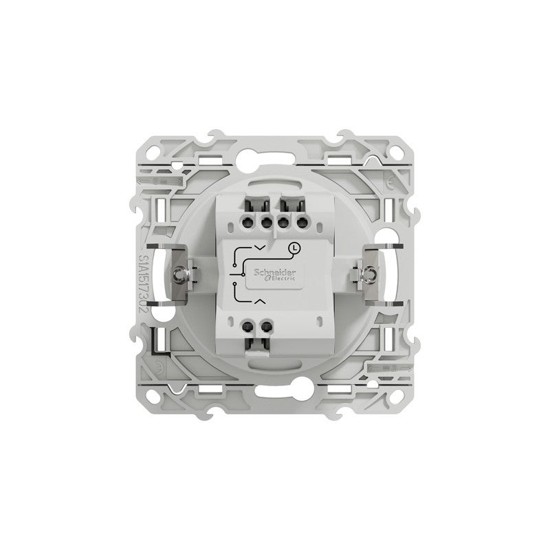 Interrupteur va-et-vient + poussoir 10A Schneider Electric Unica Déco blanc