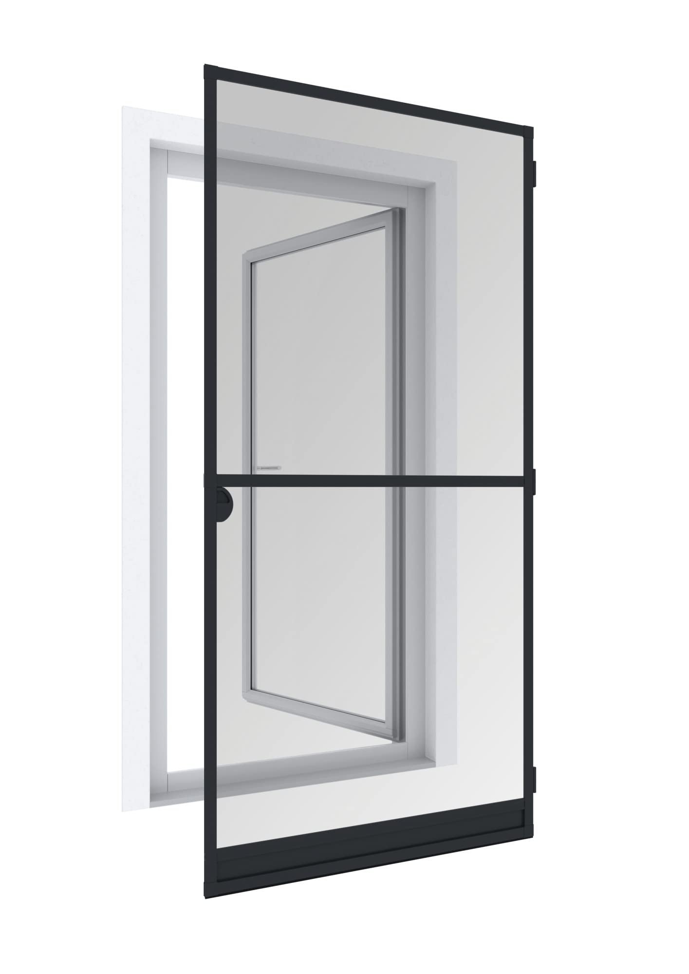 Zanzariera Per Porta Windhager Basic - 100x210 Cm, Bianco, Con Chiusura Magnetica, Kit Fai Da Te - Foto 12