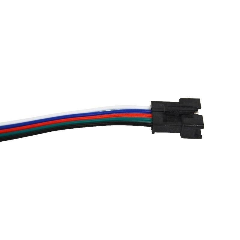 LitaElek 10pcs Cavo Connettore Striscia LED RGBW 5050 Larghe di 12mm 5 Pin Cavo Prolunga Banda Nastro LED Strip Connettore Angolare Connector Rapido Adattatore, 17cm Lungo