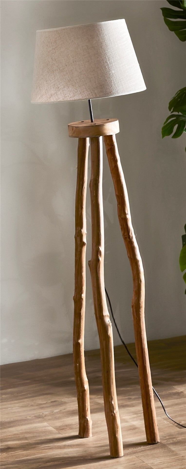Fijalo Lámpara De Pie Natural Y 40X40x158cm Beige , Leroy Merlin