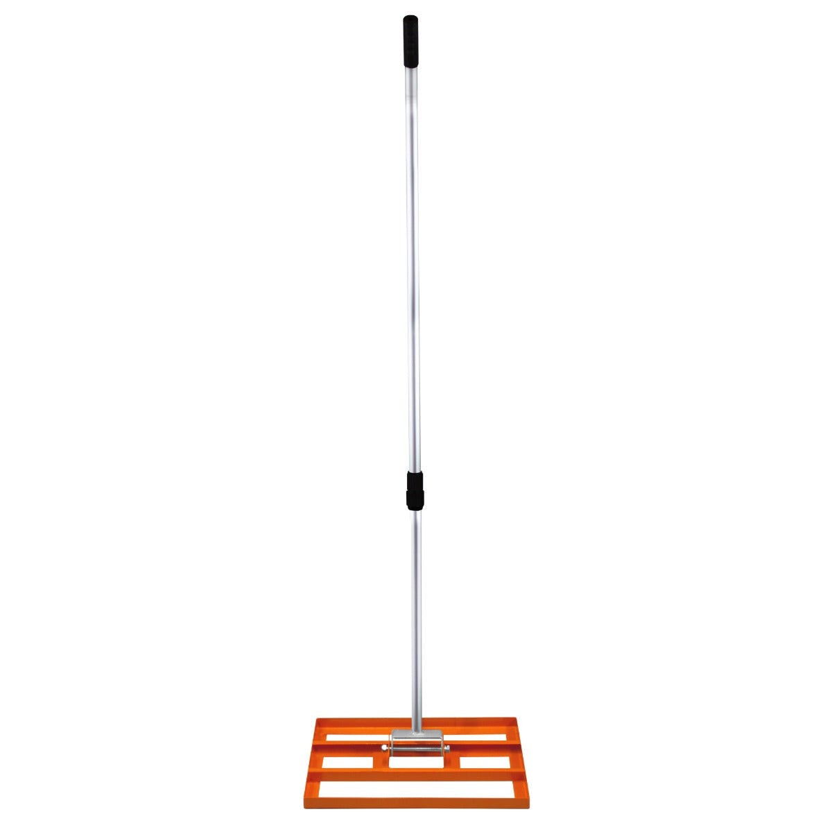 Râteau de Nivellement de Pelouse en Acier Galvanisé Orange 50 cm Largeur Manche Extensible Jusqu'à 190cm - Parfait pour - 3