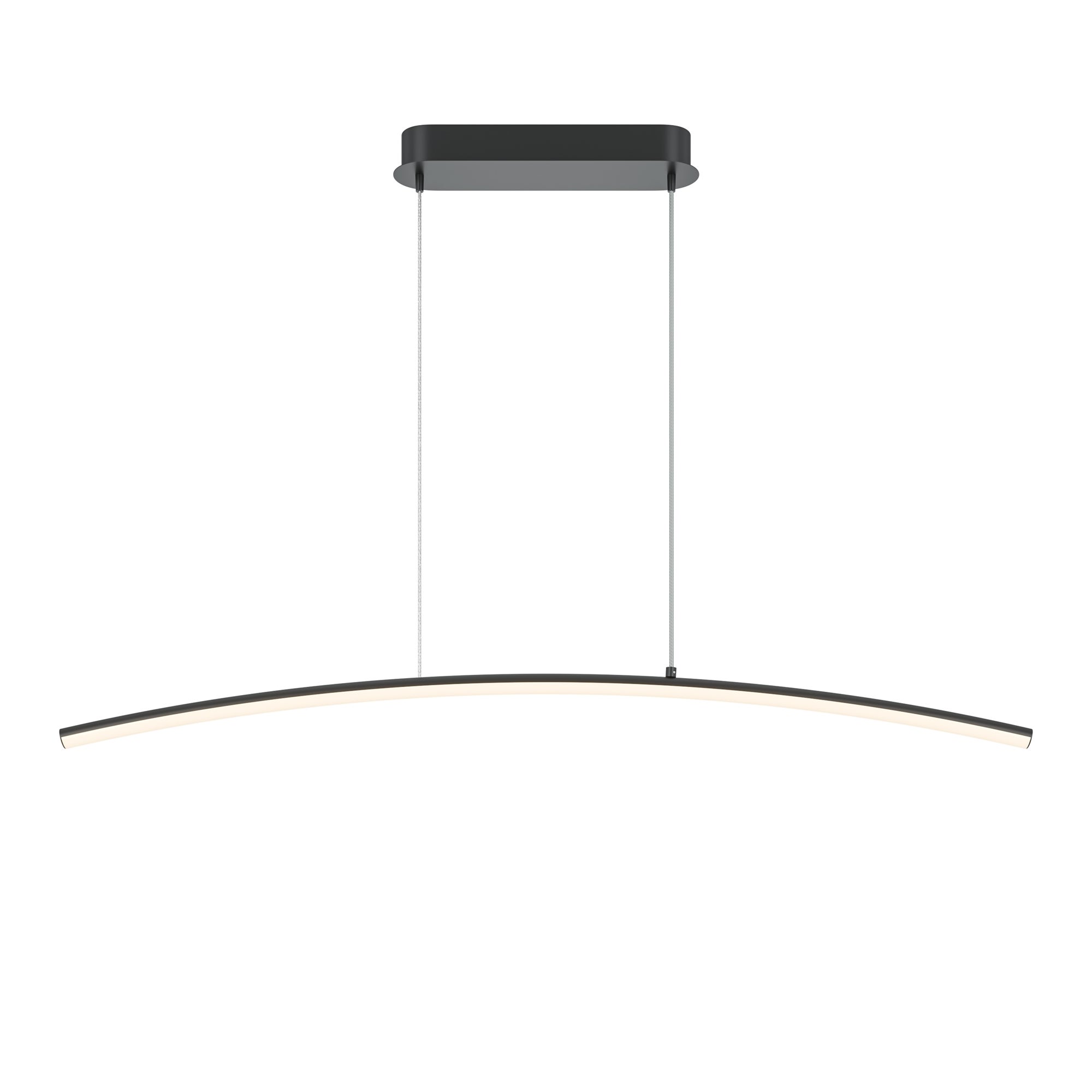 Lampa wisząca łuk LED CURVE 15W zmienna biel lm metal czarno-biała wym:305,7x98x4cm IP20 Maytoni