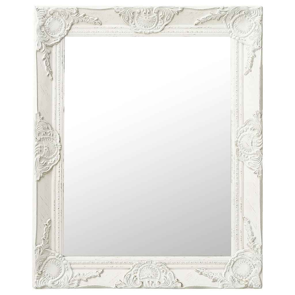 Miroir mural rectangulaire blanc - Achat / Vente pas cher