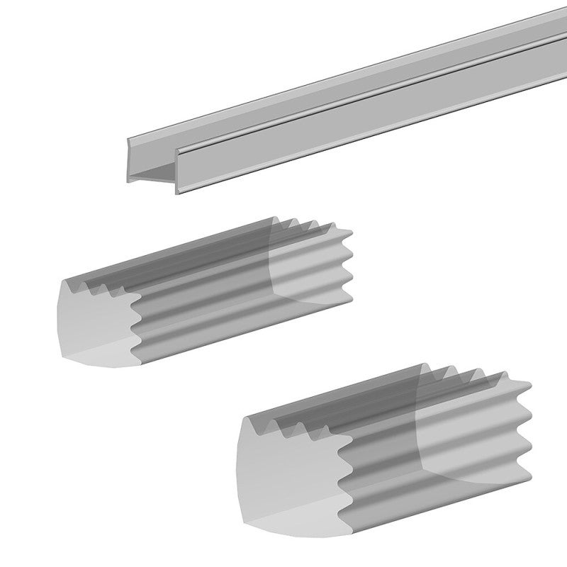 Kit profil en C SLID'UP 280 pour porte 18 mm - L 2000 mm - argent ...