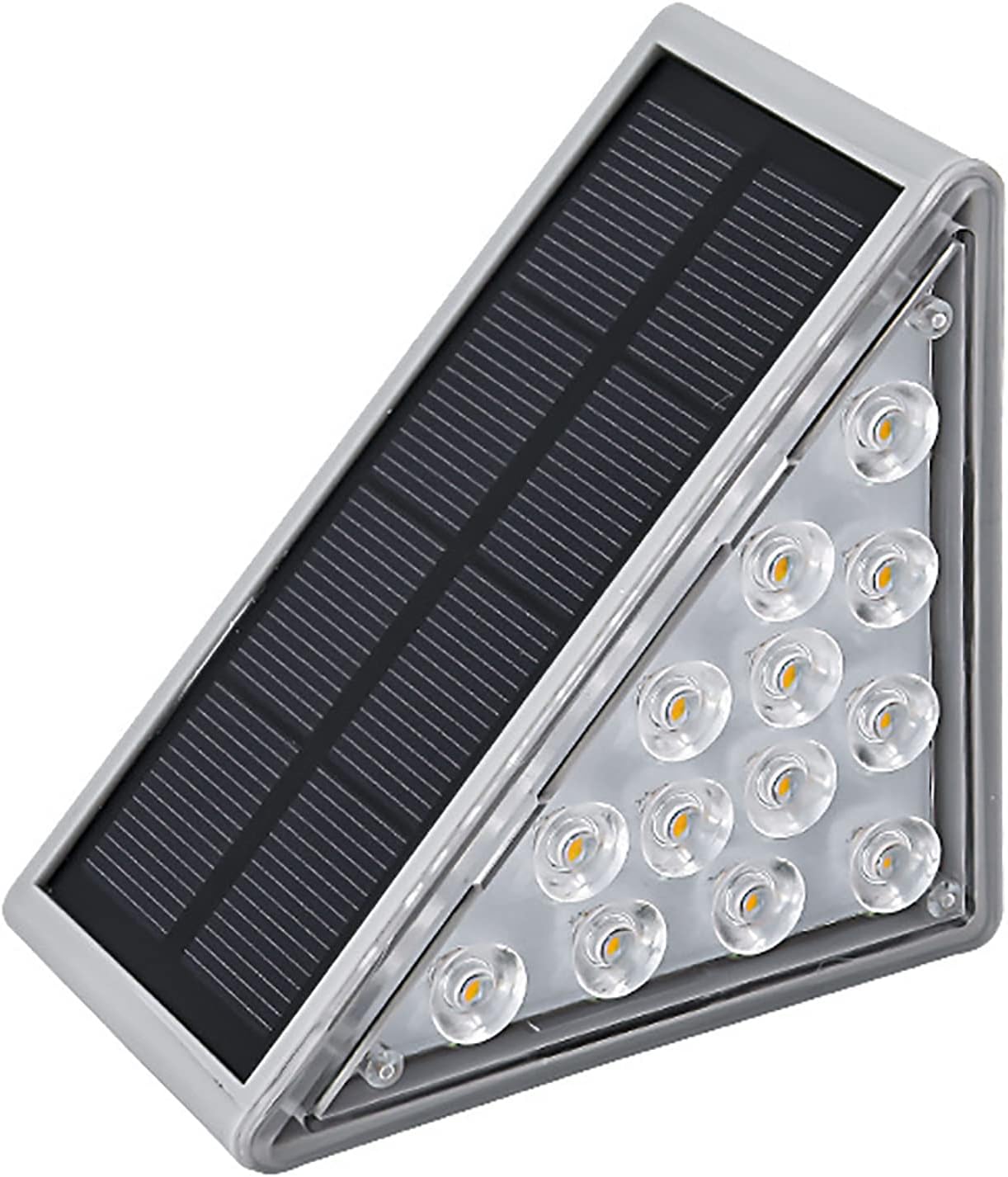 Zewnętrzne lampy solarne na schody, 13 diod LED, wodoodporność IP68, wysoka jasność, do dekoracji ogrodzeń, ścian, ogrodów, dziedzińców, chodników i
