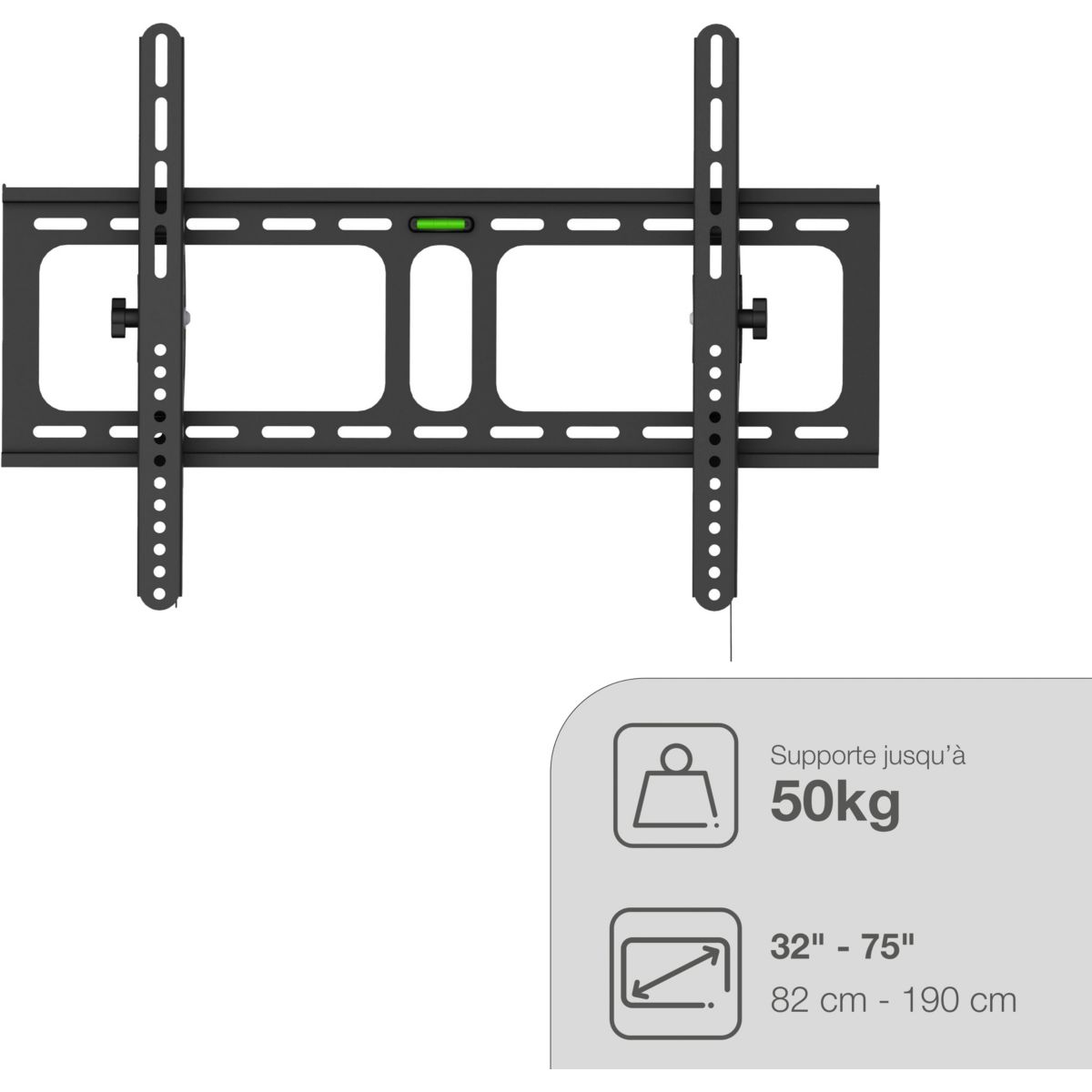 Support mural TV ESSENTIELB Inclin'TV 32-75'' - 3