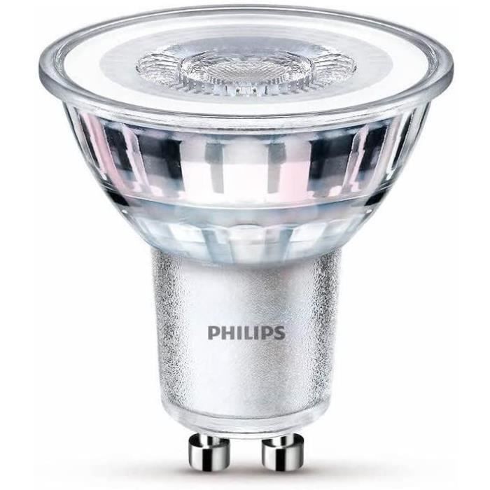 Philips, pack de 3 ampoules GU10 LED 50W, blanc chaud - 9