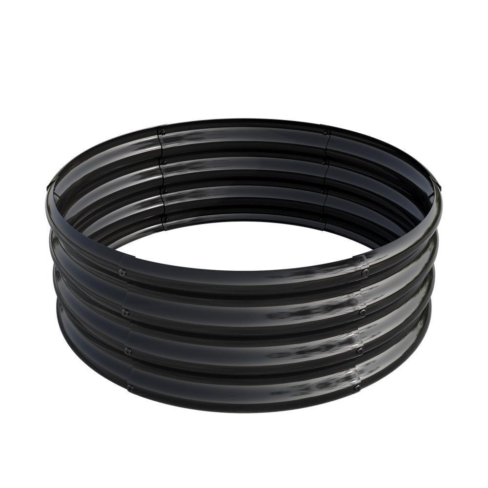 Carré potager surélevé galvanisé, rond, pour légumes, fruits et fleurs, jardin extérieur, jardinage - 7