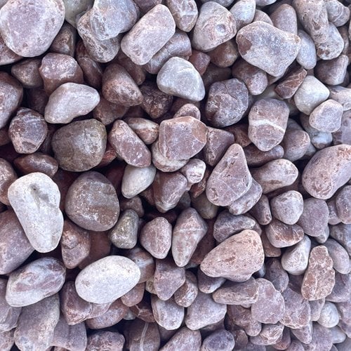 Sac +/- 20 kg - Galet rose de marbre 25/40 - 3