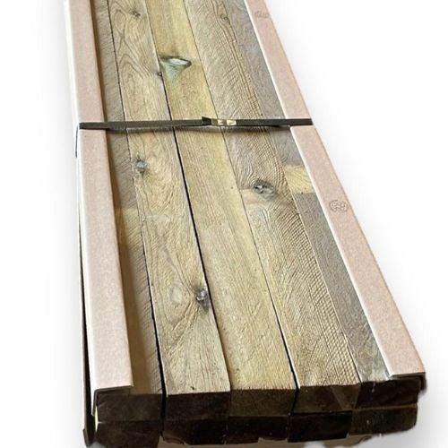 Pacote de 10 ripas de pinho tratado 3x7x225 cm - 2